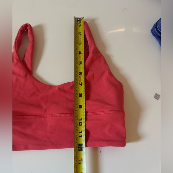 Lululemon Align V Neck Bra Light Support Size 4 A/B Cup Desert Red 30633 - Picture 10 of 11
